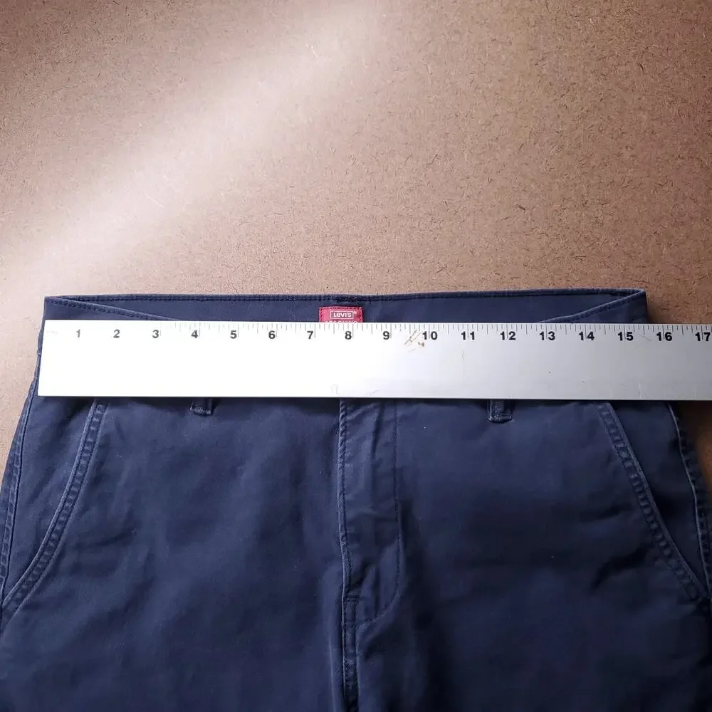 Levis XX Chino Standard Taper Pants Men 30x30 Blue Stretch Business Smart Casual - Picture 5 of 10